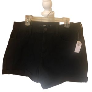 NWT Old Navy black rolled cuff jean shorts